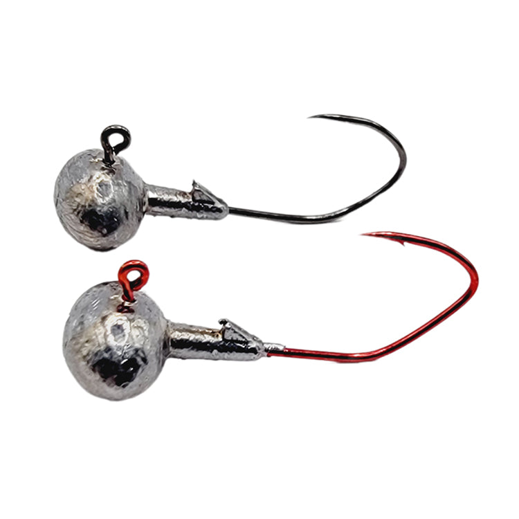 Football Bass Fishing Jig Victory Hook Red or Black UnPainted UnSanded New