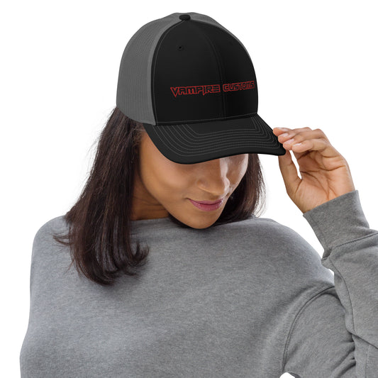 Vampire Customs Logo Richardson 112 Trucker Hat Cap