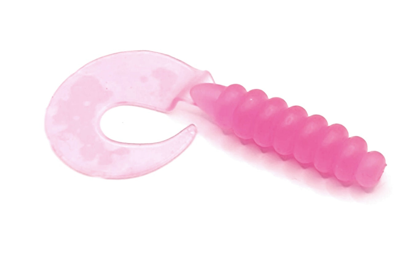 4" OG Grub Soft Bait Ribbon Tail Solid 12 Colors NO Salt NO Scent ( MEDIUM ) or ( Hard