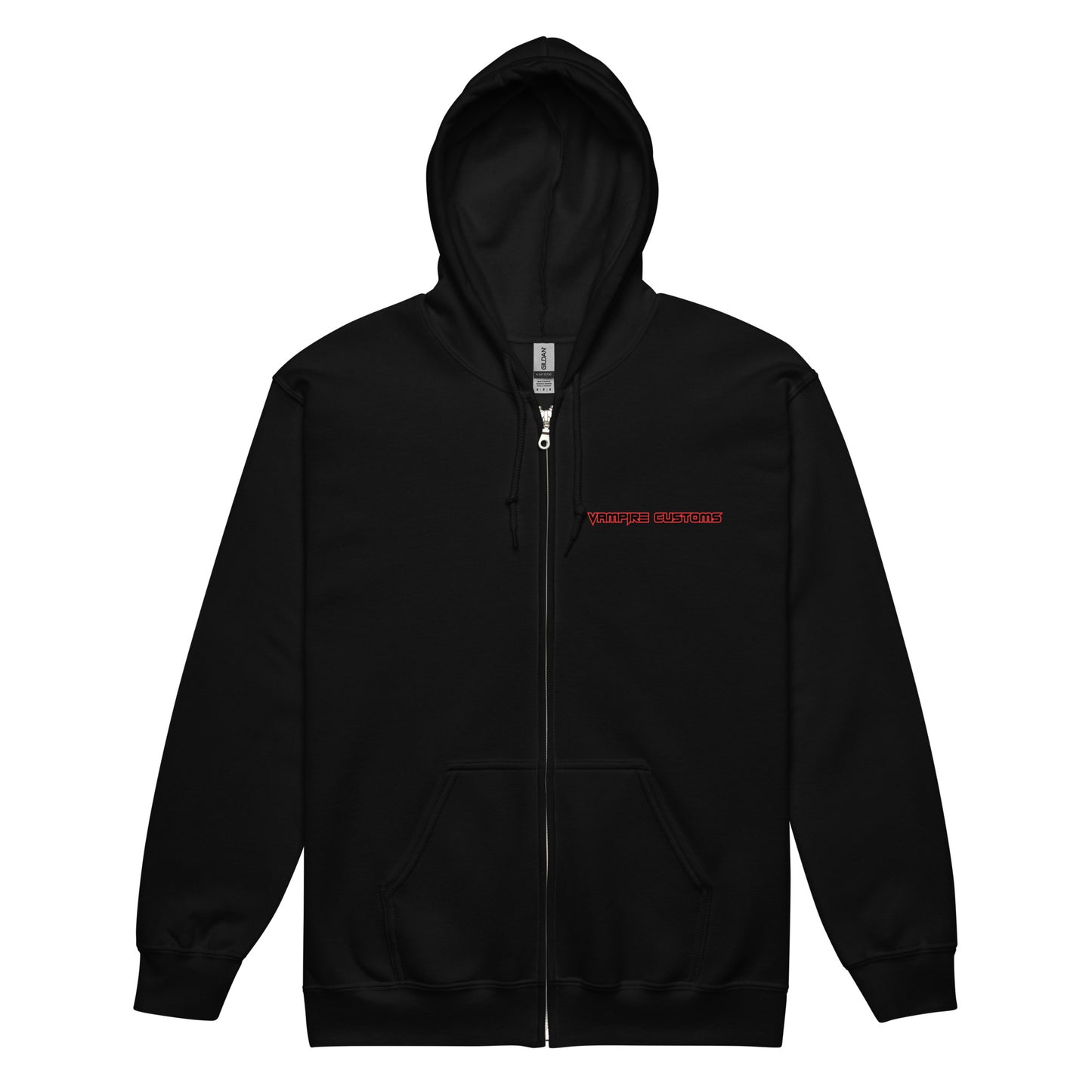Vampire Customs Logo Unisex Heavy Blend Zip Hoodie Mutiple Colors and Sizes