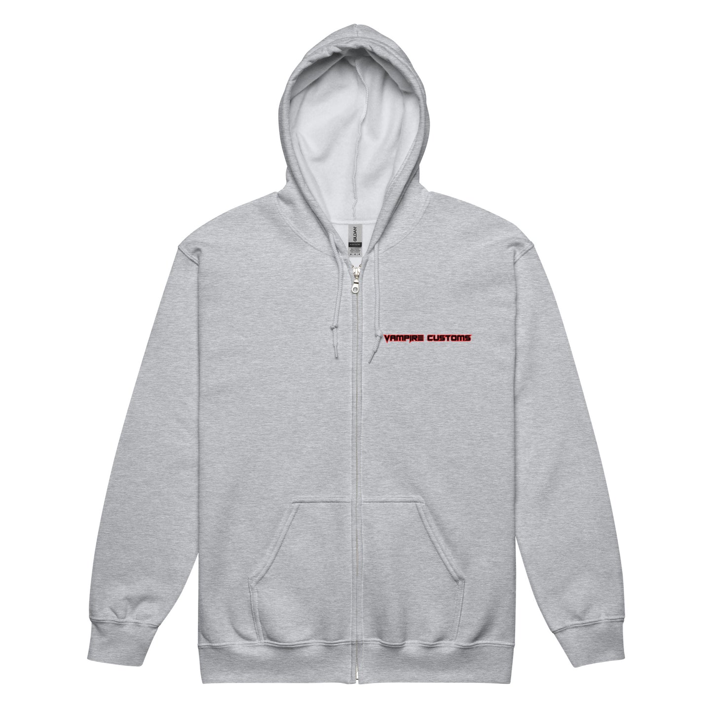 Vampire Customs Logo Unisex Heavy Blend Zip Hoodie Mutiple Colors and Sizes