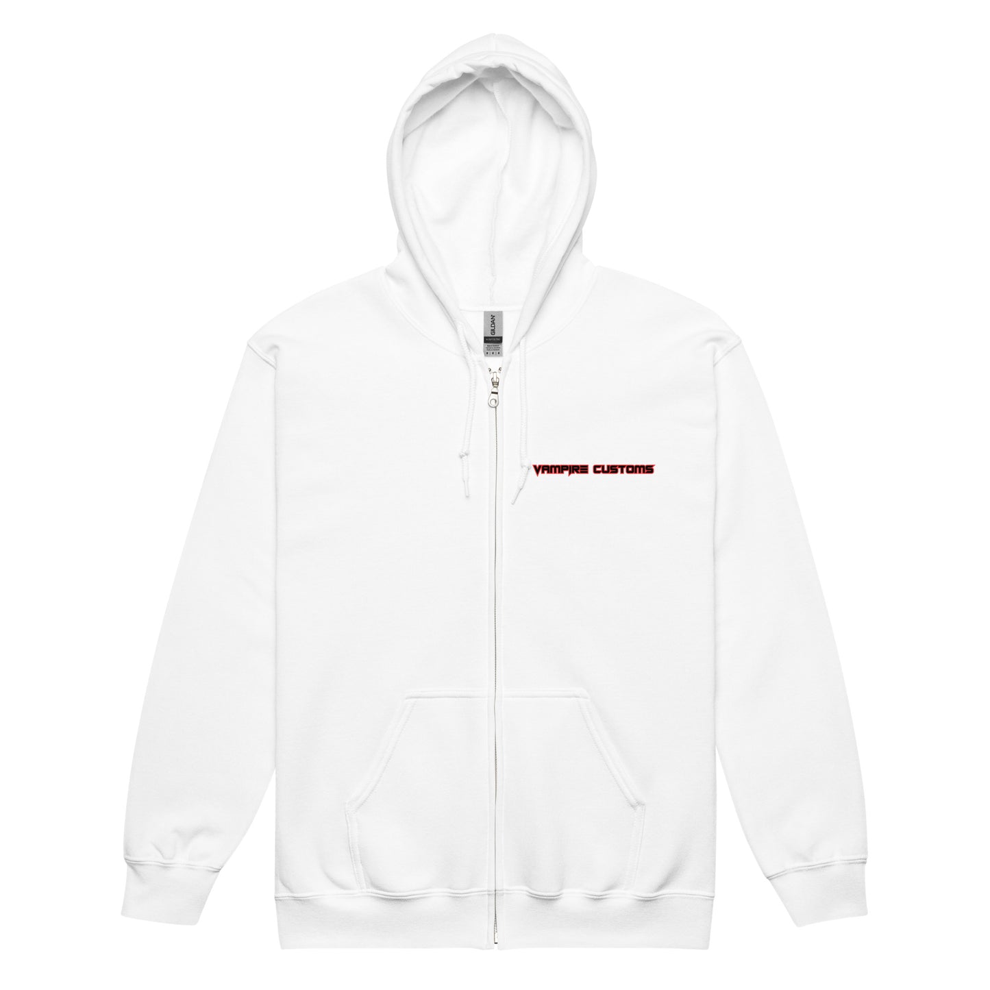 Vampire Customs Logo Unisex Heavy Blend Zip Hoodie Mutiple Colors and Sizes