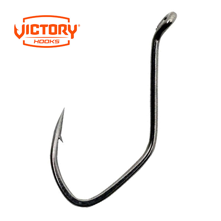 Victory 41141 #6 Thru 2/0 V Loc Hook Heavy Wire Black Nickel