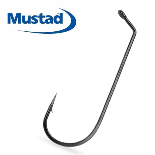 Mustad 32798 BN Black Nickel Hook 60º Flat Eye