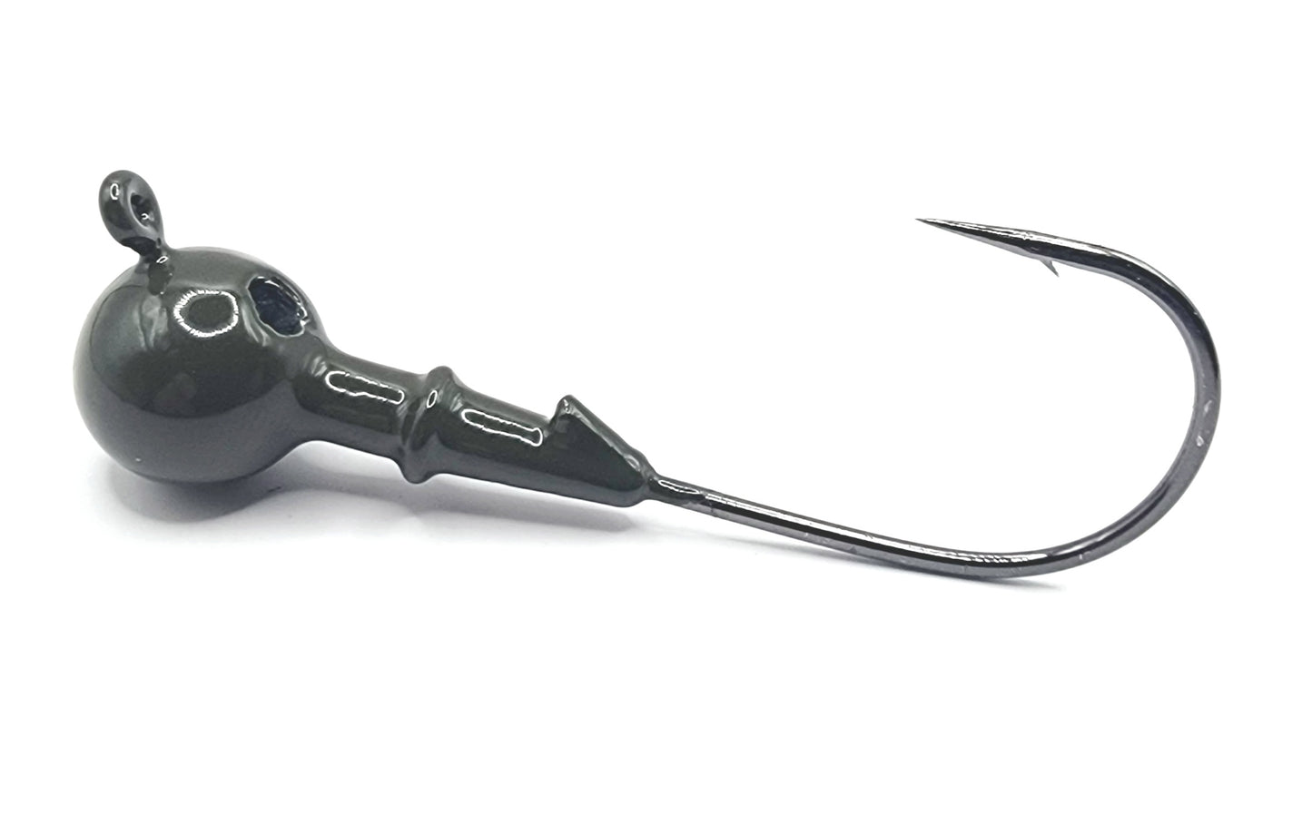 Round Weedless Bass Fishing Jig Mustad Hook Powder Coated Colors New