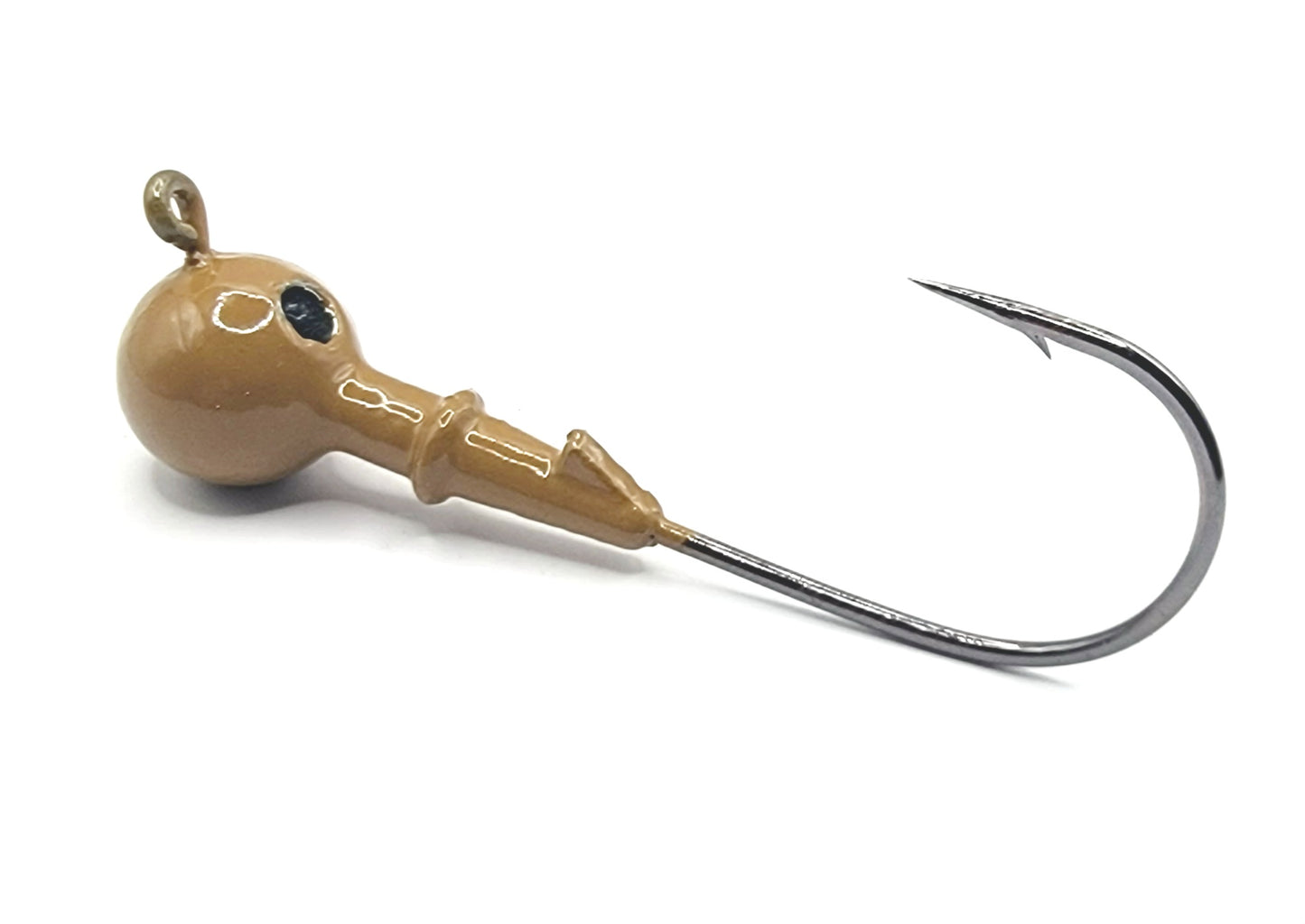 Round Weedless Bass Fishing Jig Mustad Hook Powder Coated Colors New
