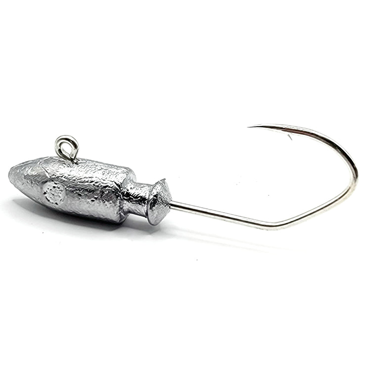 Spire Point Bullet Bass Fishing Jig Victory V Loc Hook UnPainted
