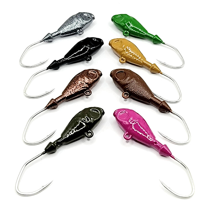 Ultra Minnow Bass Fishing Jig Victory V Loc Hook Powder Coated Colors New