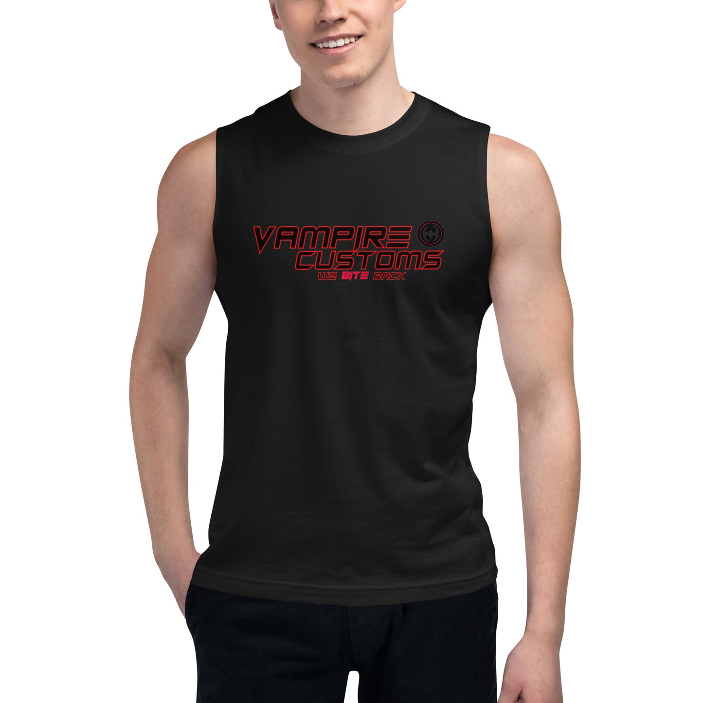 Vampire Customs Logo Muscle Shirt Tank Top Multiple Sizes and Colors