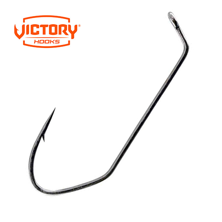 Victory 11798 1/0 Thru 5/0 V Loc Hook Standard Wire Black Nickel Endura Needle Point