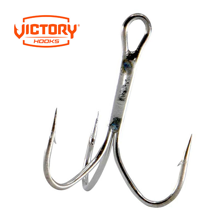 Victory 31340  #8 Thru 1/0 V Loc Treble Hook Heavy Wire Black Nickel AccuArc Needle Point
