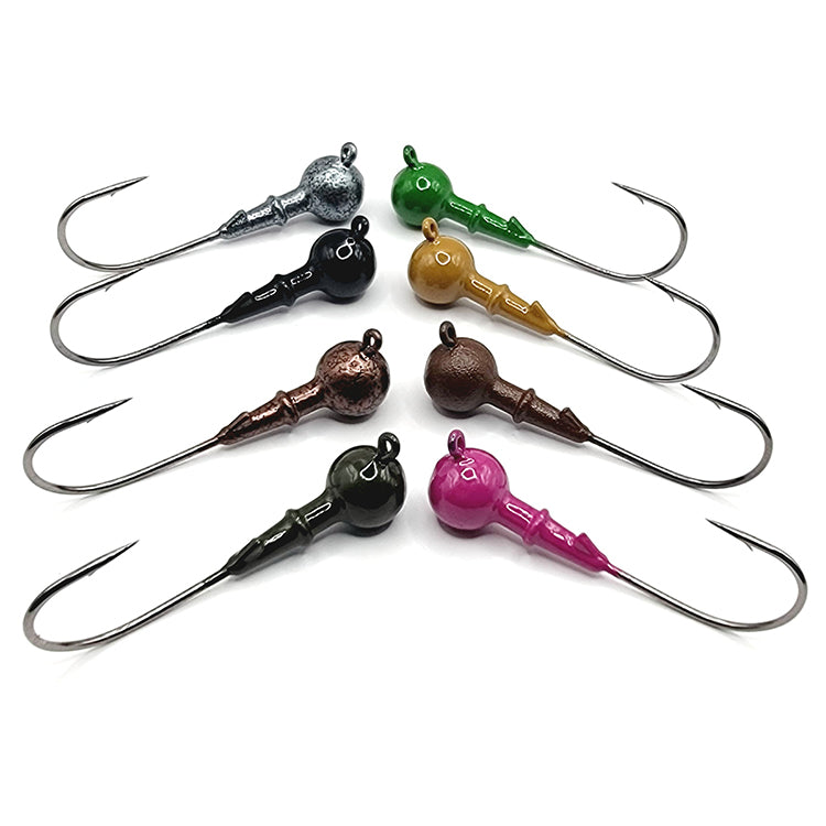 Shake it Round Bass Fishing Jig Victory Round Bend Hook Powder Coated Colors New